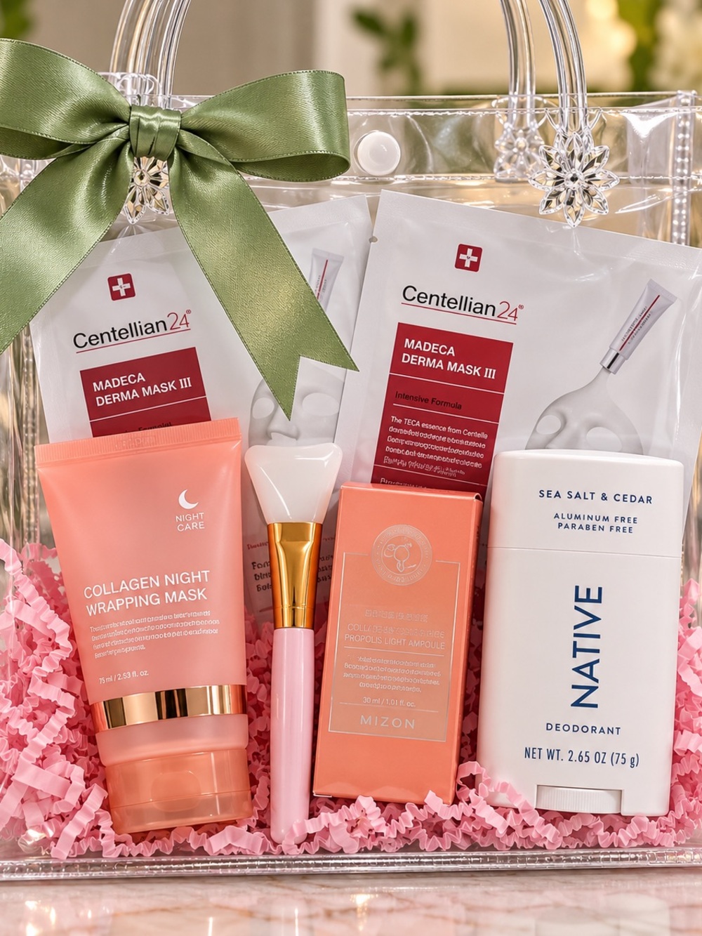 Centellian24 & Mizon Pink Collagen Night Mask Set - Hydrating Skincare Kit